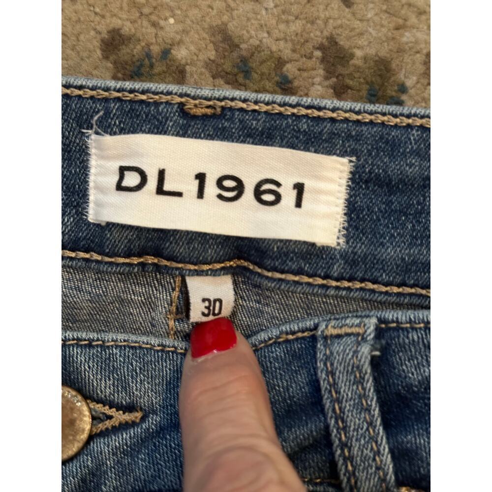 DL1961 Women's Blue Lara Instasculpt Cropped Flare Jeans Size 30 - Picture 13 of 13